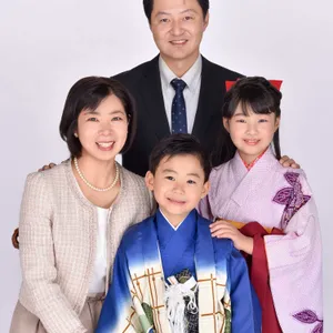 七五三家族写真