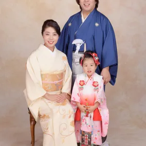 七五三家族写真