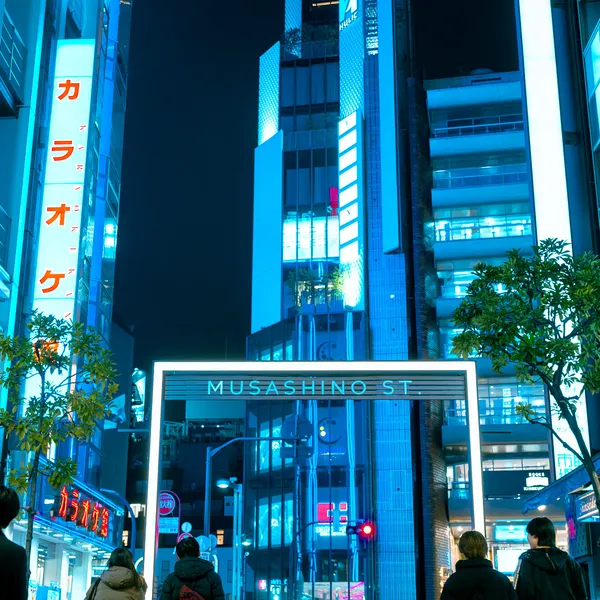 Musashino Street Shinjuku Night Atmosphere