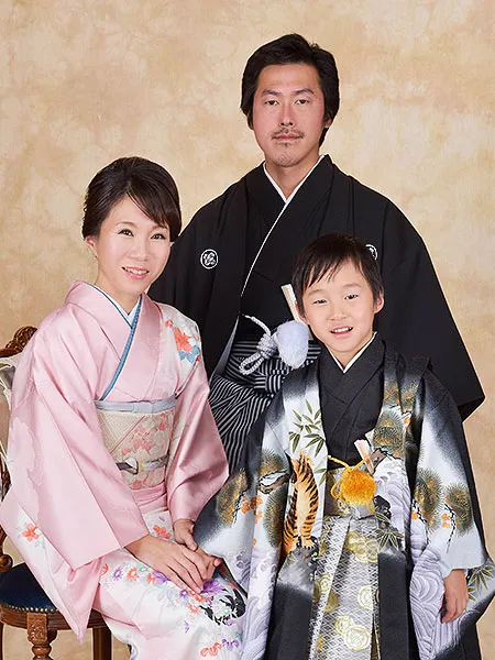 家族で着物撮影
